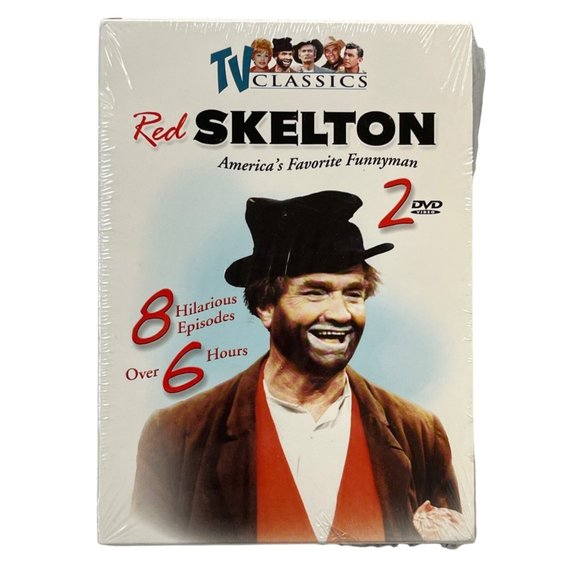 Red Skelton DVD 2003 2 Disc Set 8 Episodes 400 min TV Classics New Sealed - Picture 1 of 4